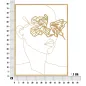 PANEL Z ŻELAZA GOLD FACE 60x1x80 cm